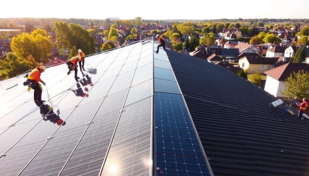 Installation de panneaux solaires à Vitry-sur-Seine