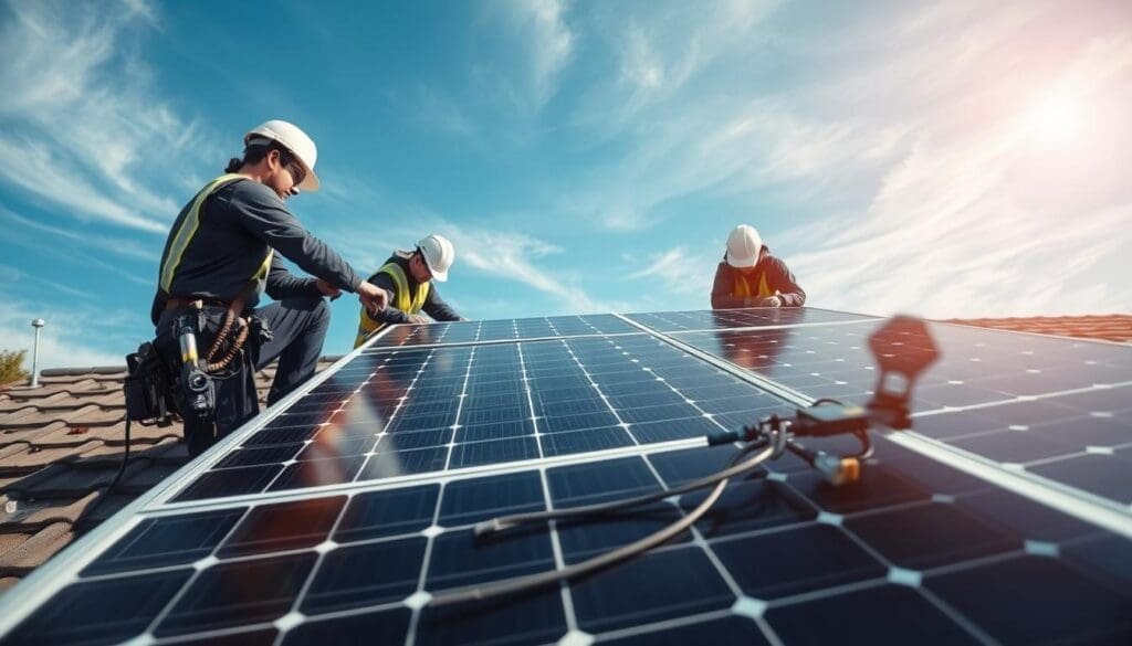 Installation de panneaux solaires professionnelle