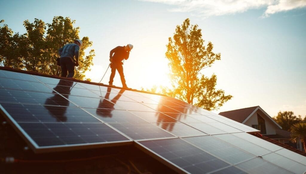 Installation de panneaux solaires résidentielle