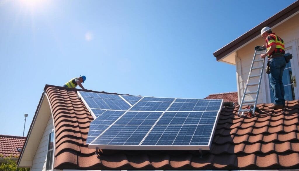 Installation de panneaux solaires résidentiels