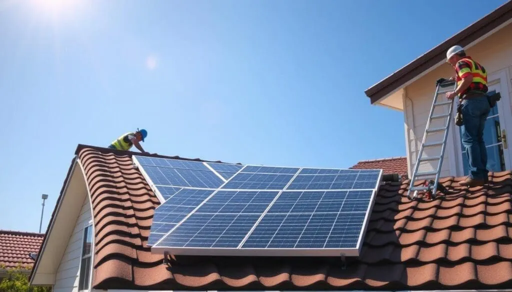 Installation de panneaux solaires résidentiels