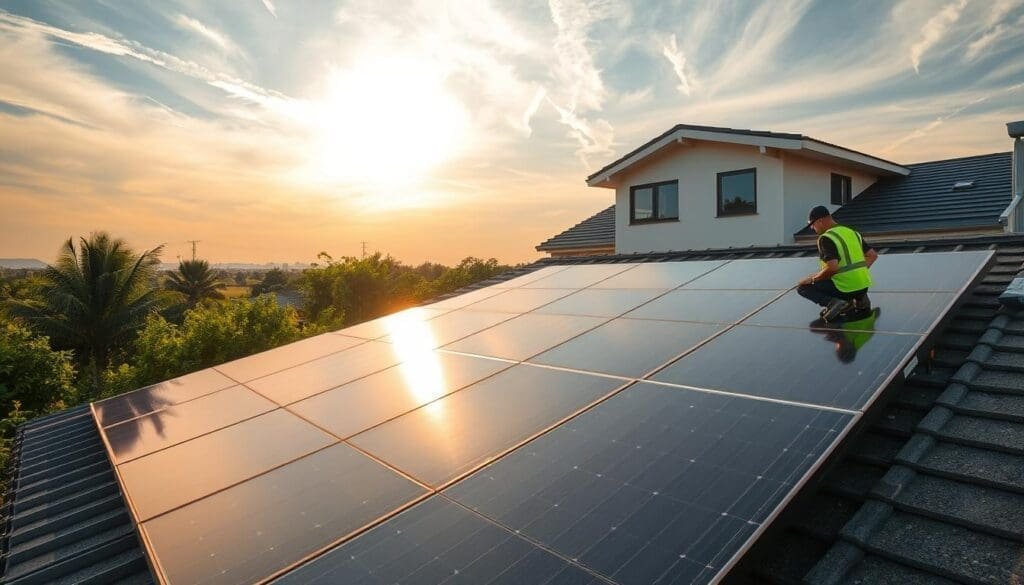 Installation de panneaux solaires résidentiels