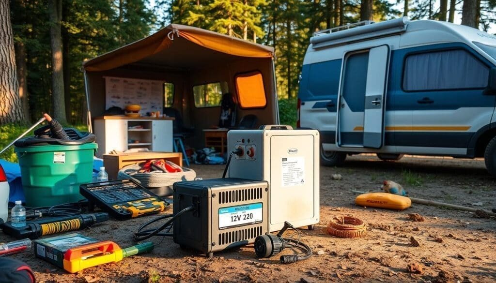 Installation de transformateur 12V 220V