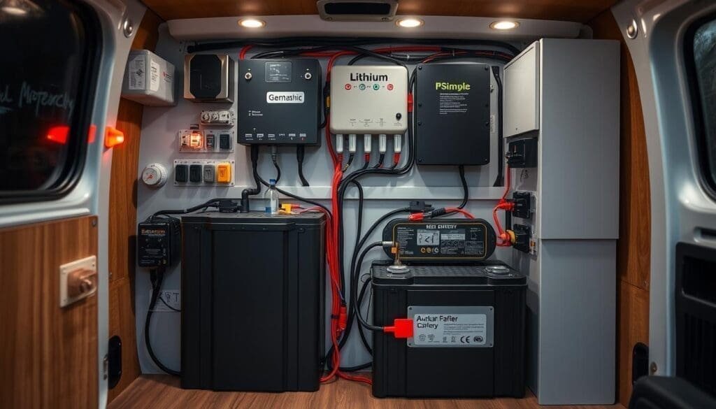 Installation électrique sécurité batterie camping car