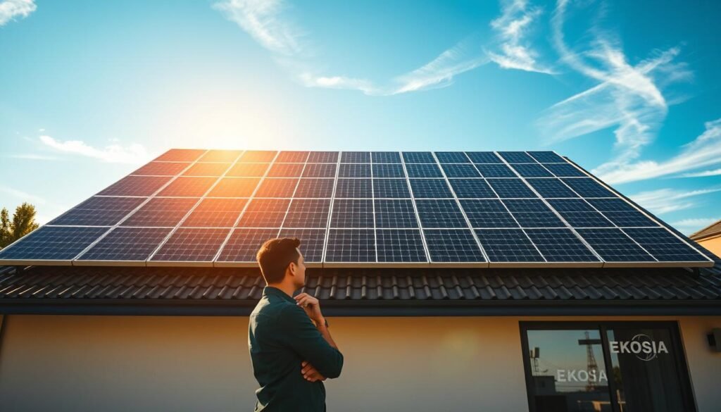 Installation photovoltaïque avec EKOSIA