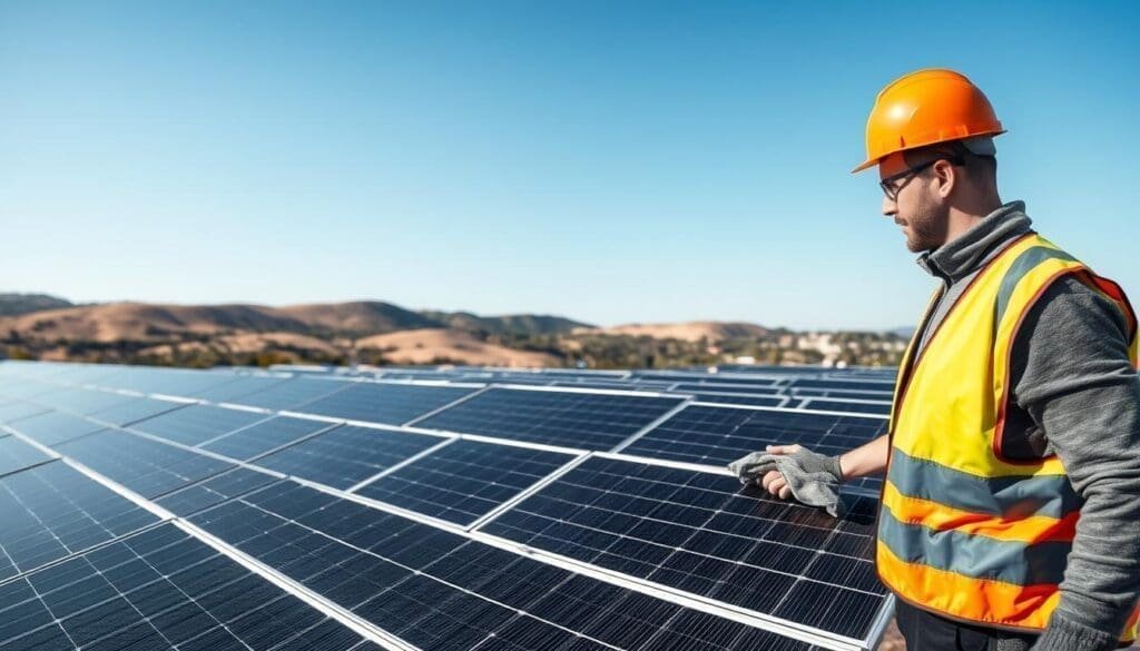 Maintenance de panneaux solaires à Béziers