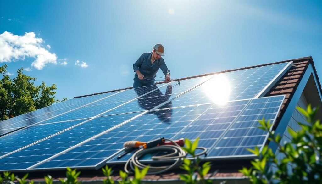 Maintenance des panneaux solaires