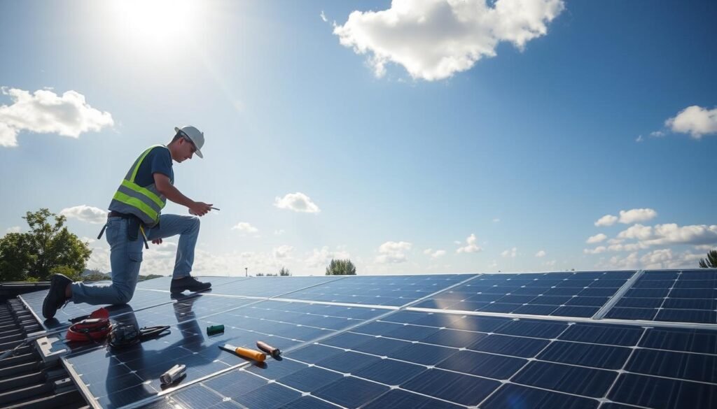 Maintenance des panneaux solaires