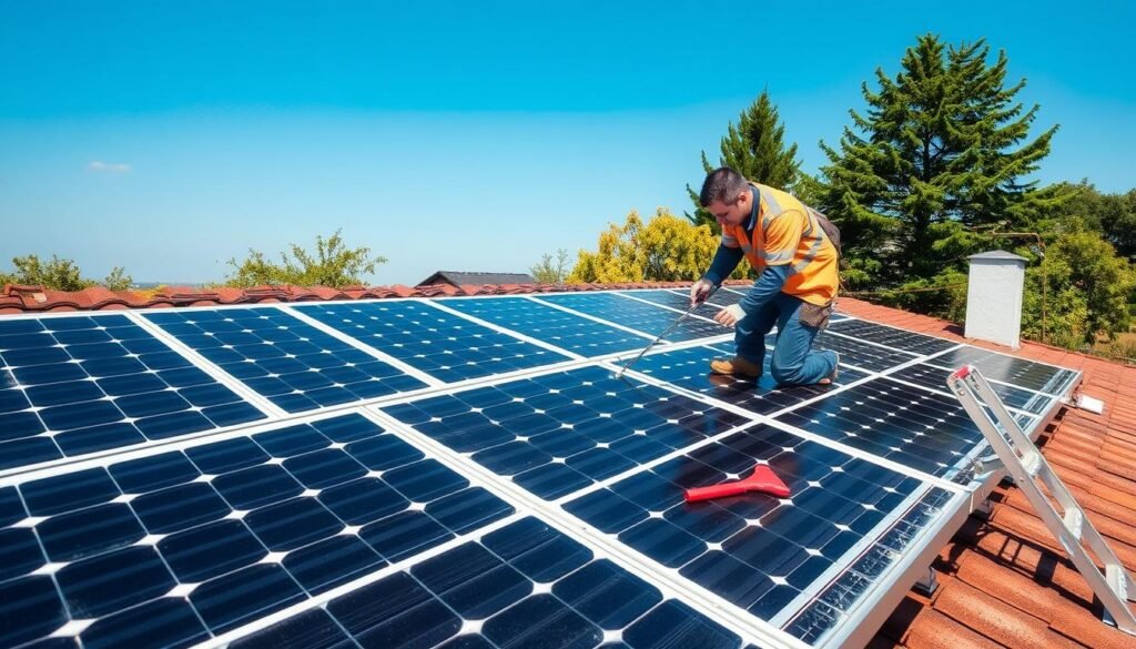 Maintenance des panneaux solaires