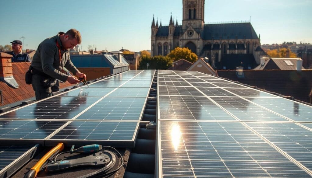 Maintenance des panneaux solaires à Reims
