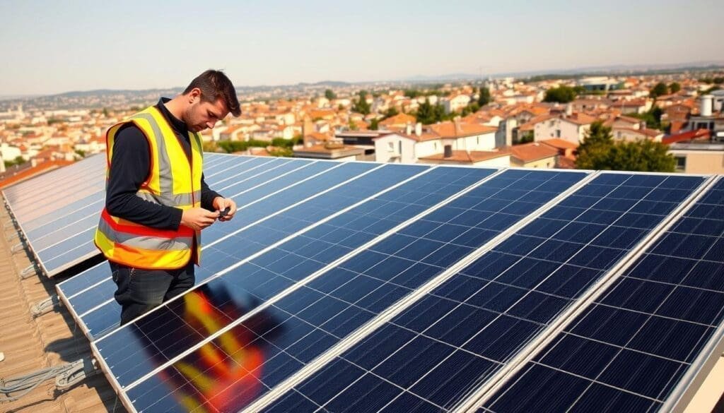 Maintenance des panneaux solaires à Villeurbanne