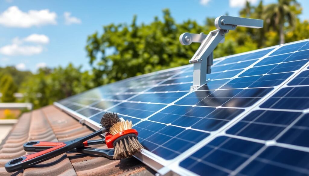 Maintenance des supports de panneaux solaires