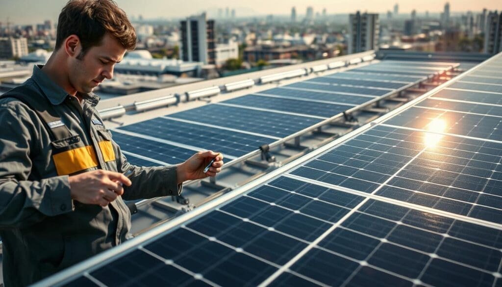 Maintenance panneaux photovoltaïques