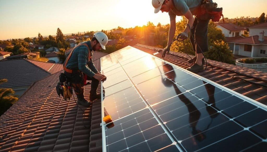Maintenance panneaux solaires
