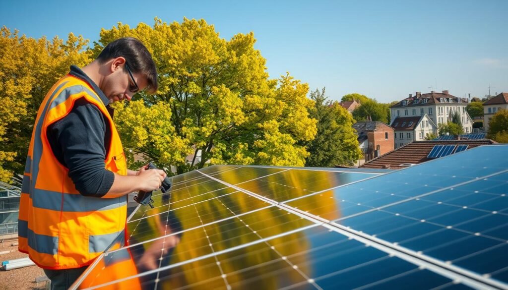 Maintenance panneaux solaires Île-de-France