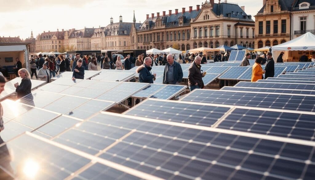Marché des panneaux solaires à Metz
