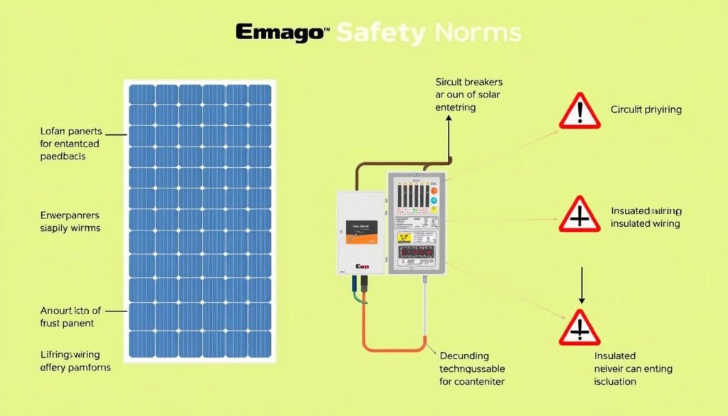 Normes de sécurité électrique pour installations solaires