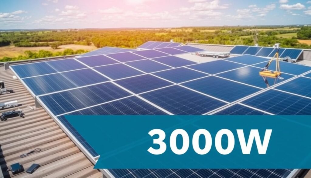 Panneau solaire 3000W installation