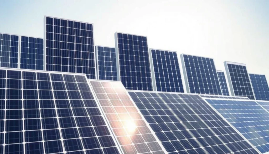 Panneaux photovoltaïques différents types