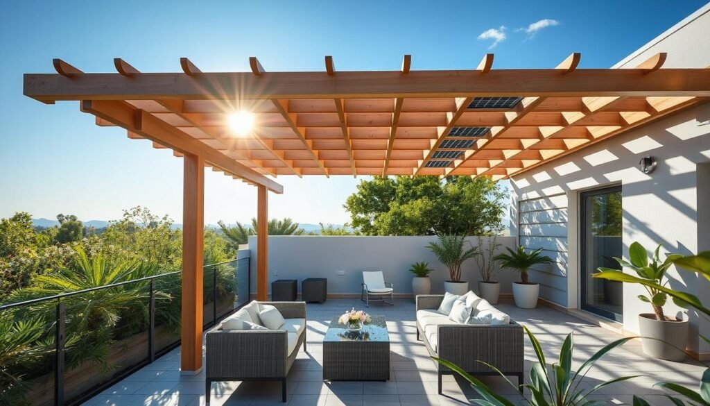 Pergola solaire écoénergétique