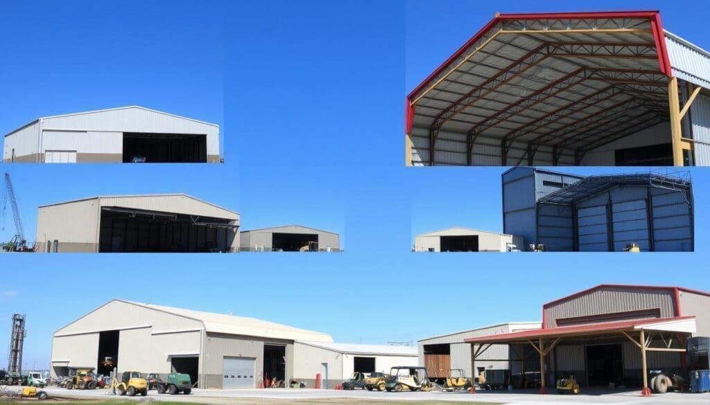 Types de hangars métalliques industriels