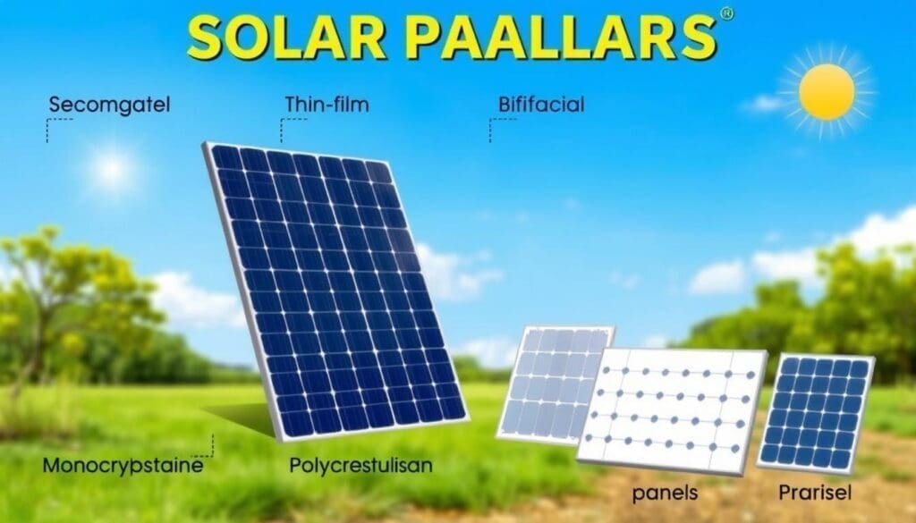 Types de panneaux solaires