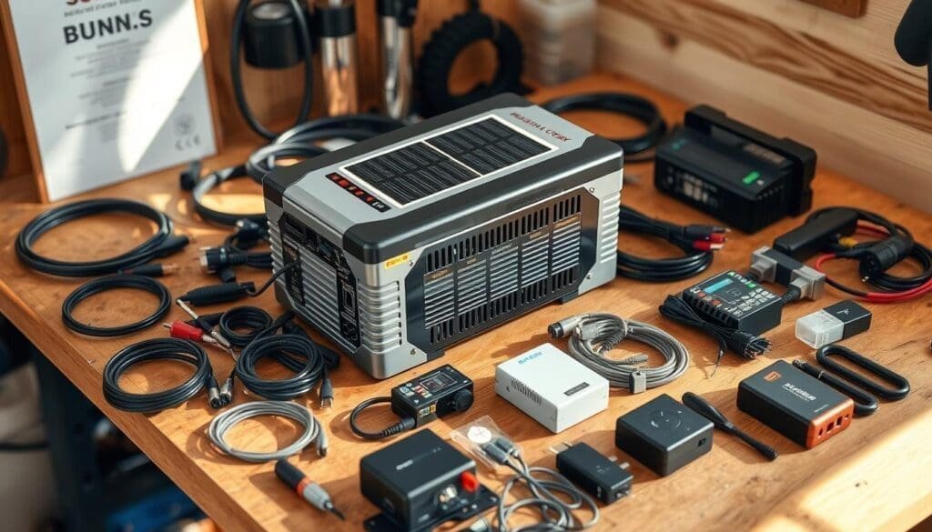 chargeur et accessoires pour système solaire