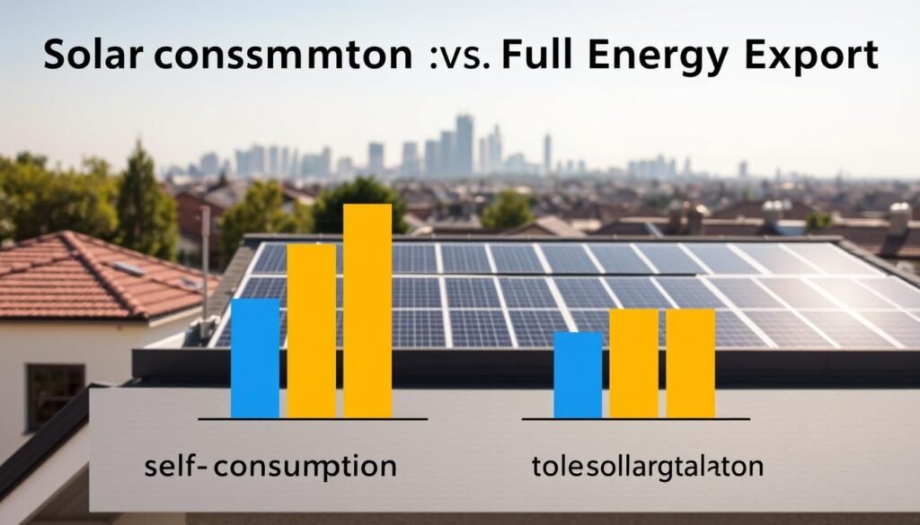 comparaison autoconsommation vente totale énergie solaire