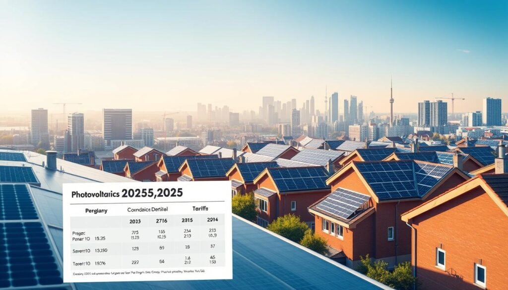 comparaison tarifs photovoltaïques 2025