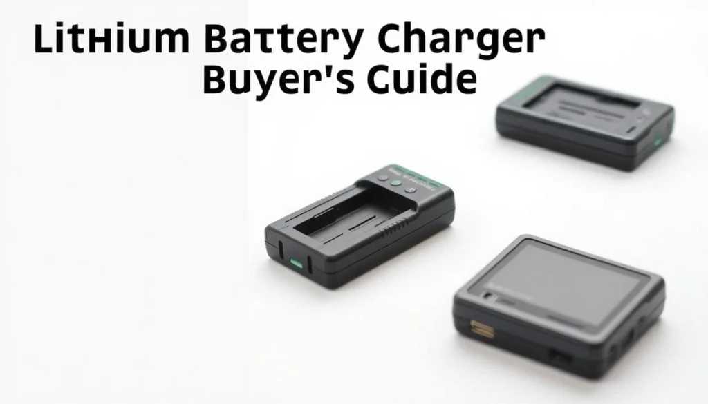 guide d'achat chargeur batterie lithium