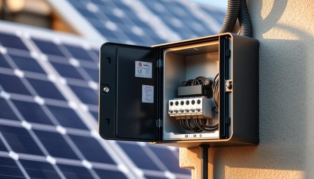 Connexion boîtier EKOSIA panneaux photovoltaïques