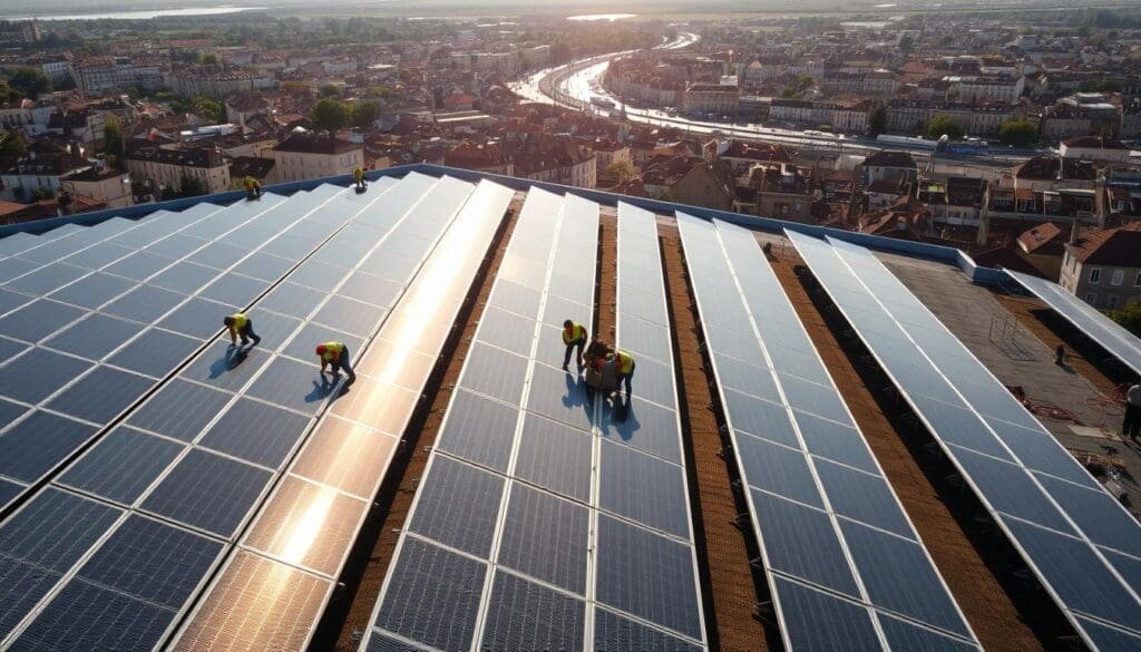 Installation de panneaux solaires à Boulogne-sur-Mer