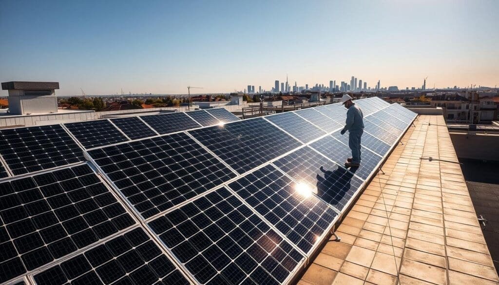 Installation de panneaux solaires à Drancy