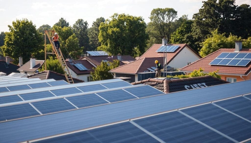 Installation de panneaux solaires à Épinay-sur-Seine