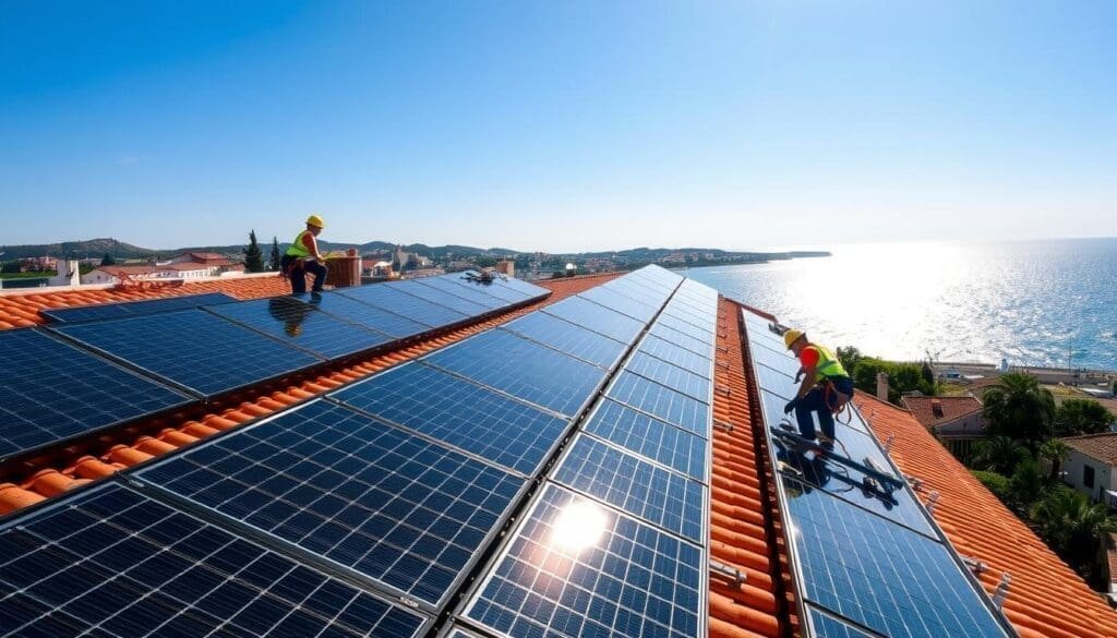 Installation de panneaux solaires à Martigues