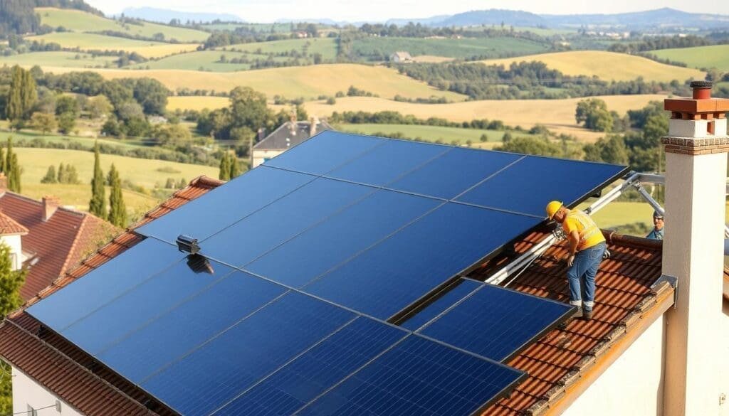 Installation de panneaux solaires à Saint-André