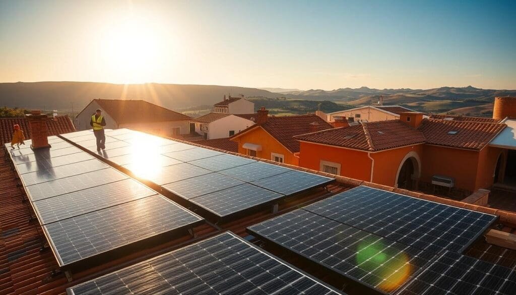 Installation de panneaux solaires à Saint-Pierre