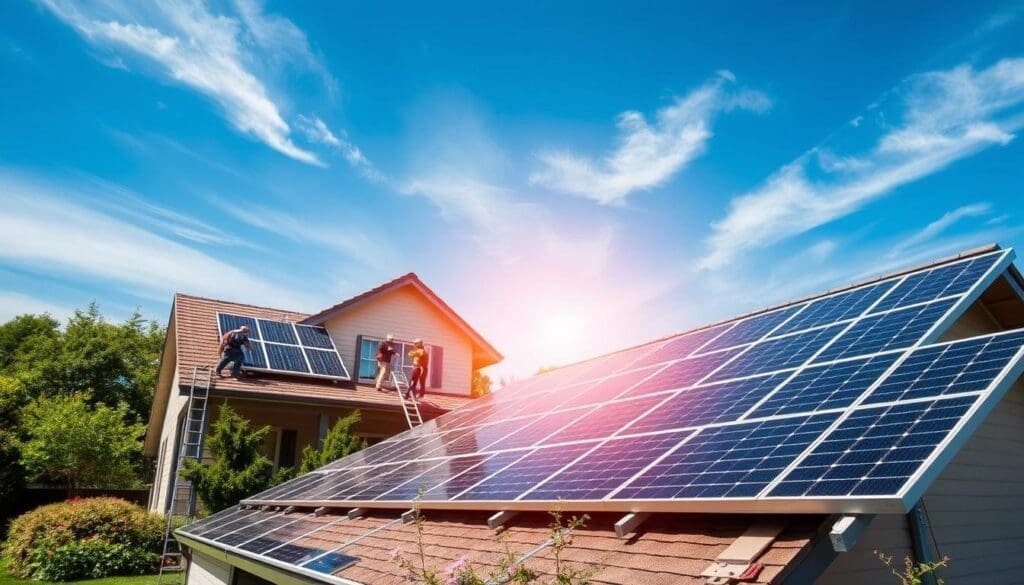 Installation de panneaux solaires résidentiels