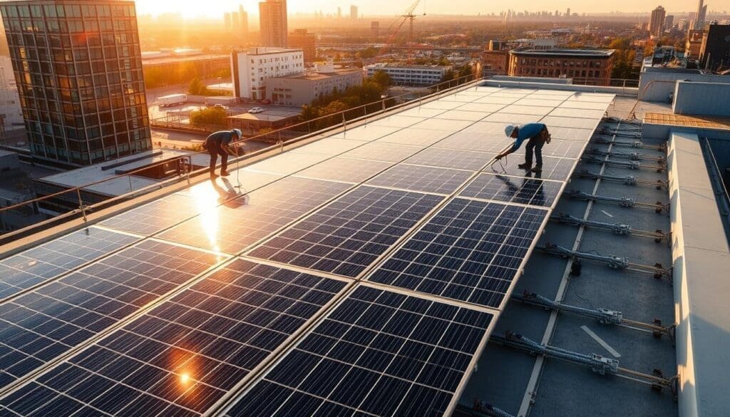 Installation panneaux solaires professionnelle