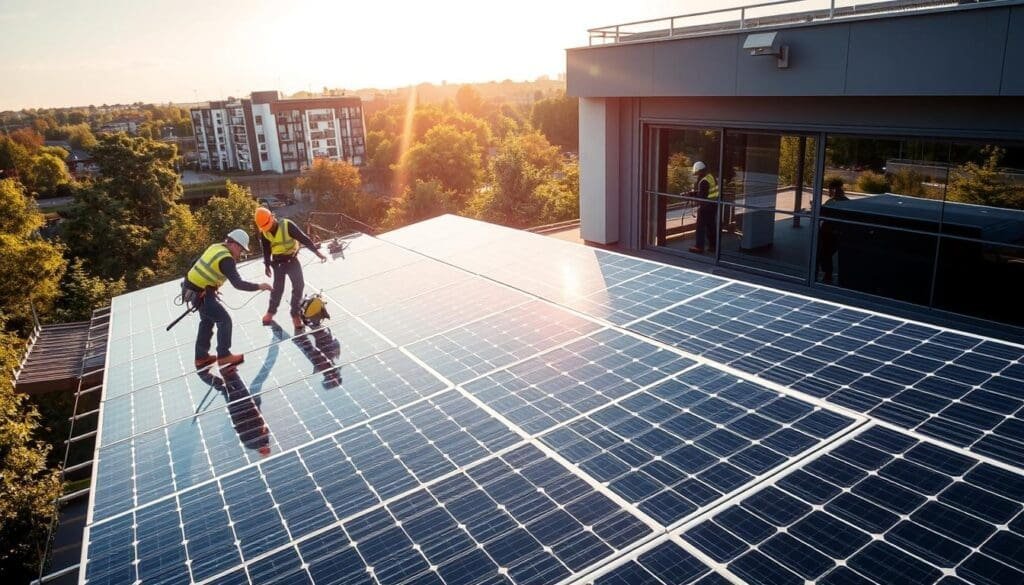 Installation professionnelle de panneaux solaires à Cergy