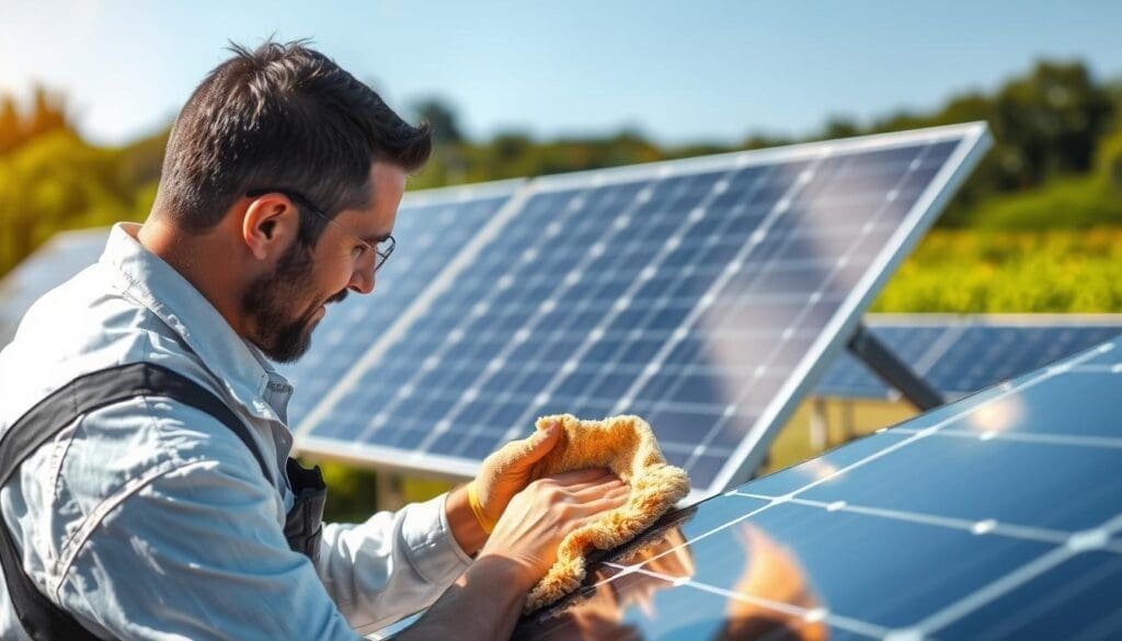 Maintenance des panneaux solaires