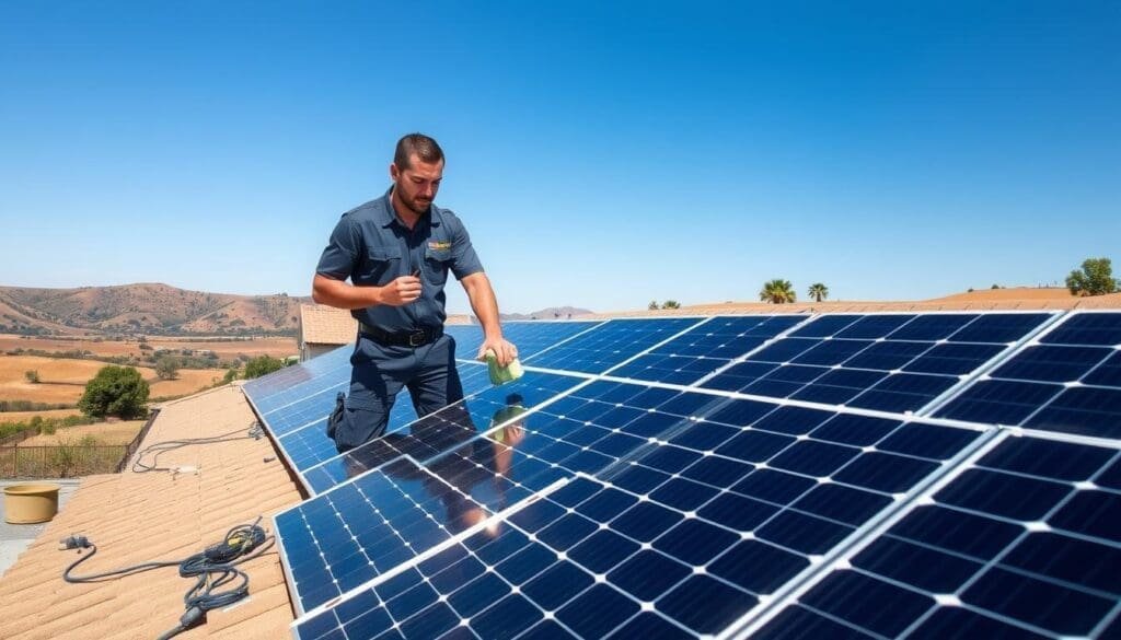 Maintenance des panneaux solaires
