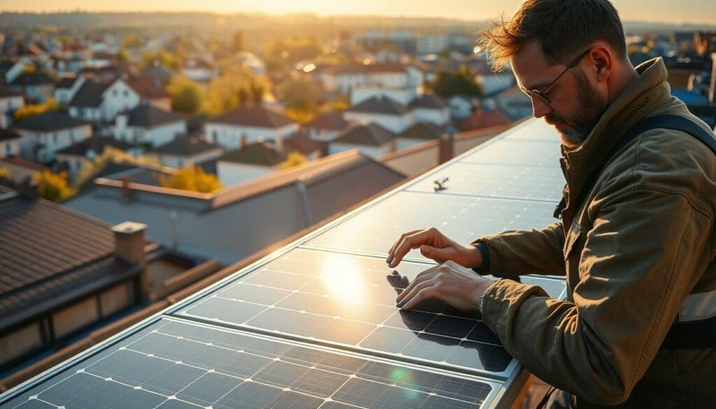 Maintenance des panneaux solaires à Sevran