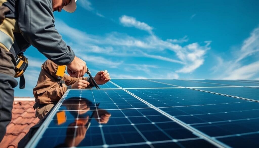 Maintenance panneaux solaires