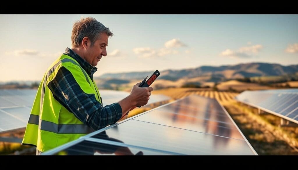 Maintenance panneaux solaires