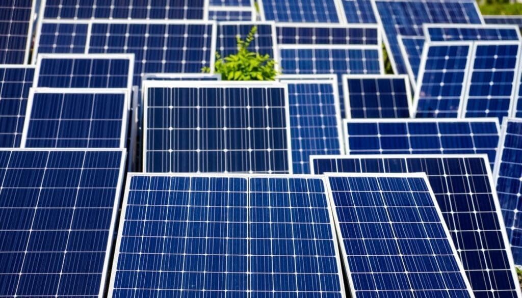 Panneaux photovoltaïques différents types