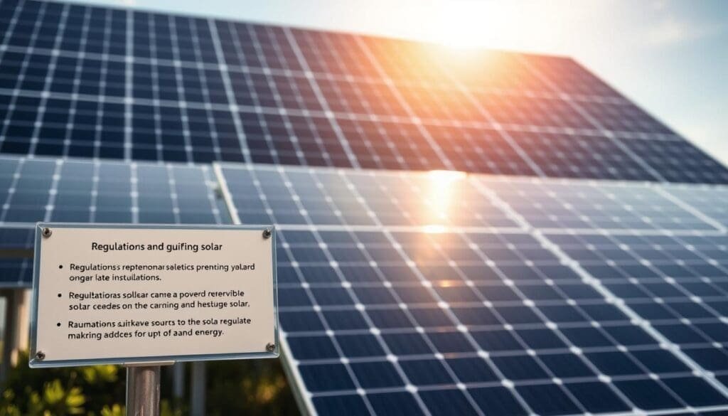 Réglementations panneaux solaires