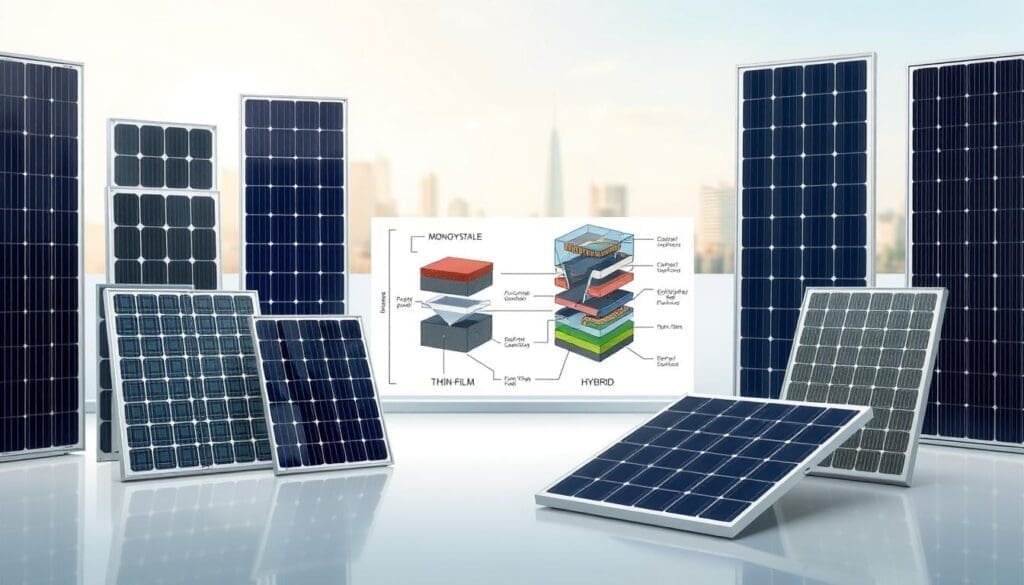 Types de panneaux solaires