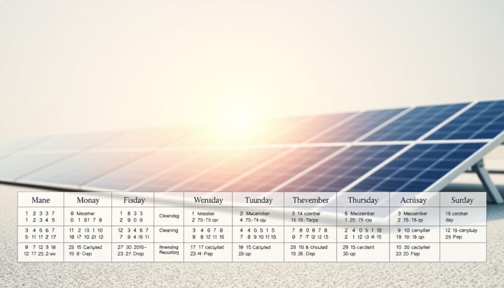 calendrier entretien panneaux solaires