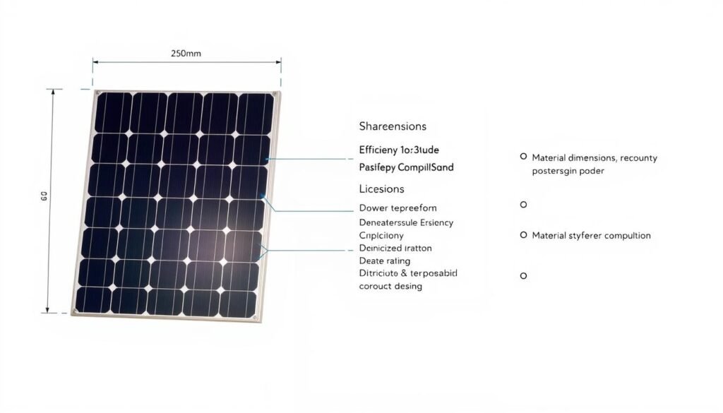 caractéristiques techniques panneaux photovoltaïques